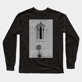 Olive Tree and Church Window Long Sleeve T-Shirt